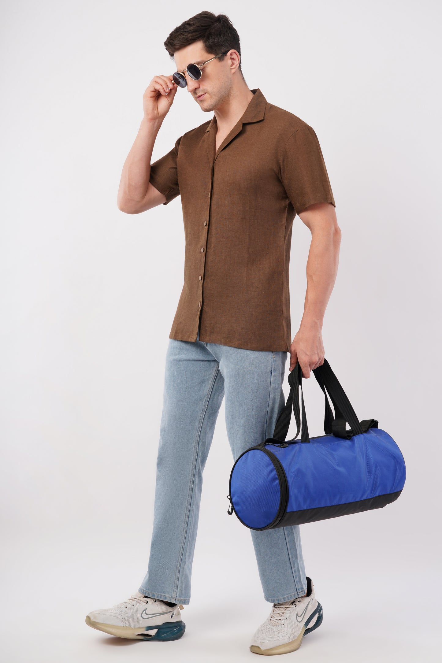 Mocha Pure Flax Linen Shirt – sustainable men’s linen shirt by The Majestic Peacock.