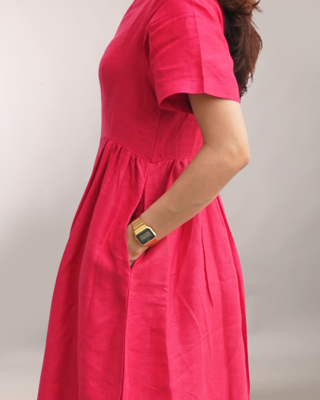 Urban Ease Flax Linen Dress – sustainable women’s linen dress by The Majestic Peacock.