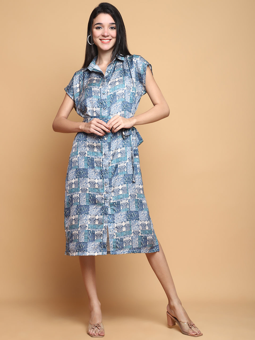 Earth Song Flax Linen Dress – sustainable women’s linen dress by The Majestic Peacock.