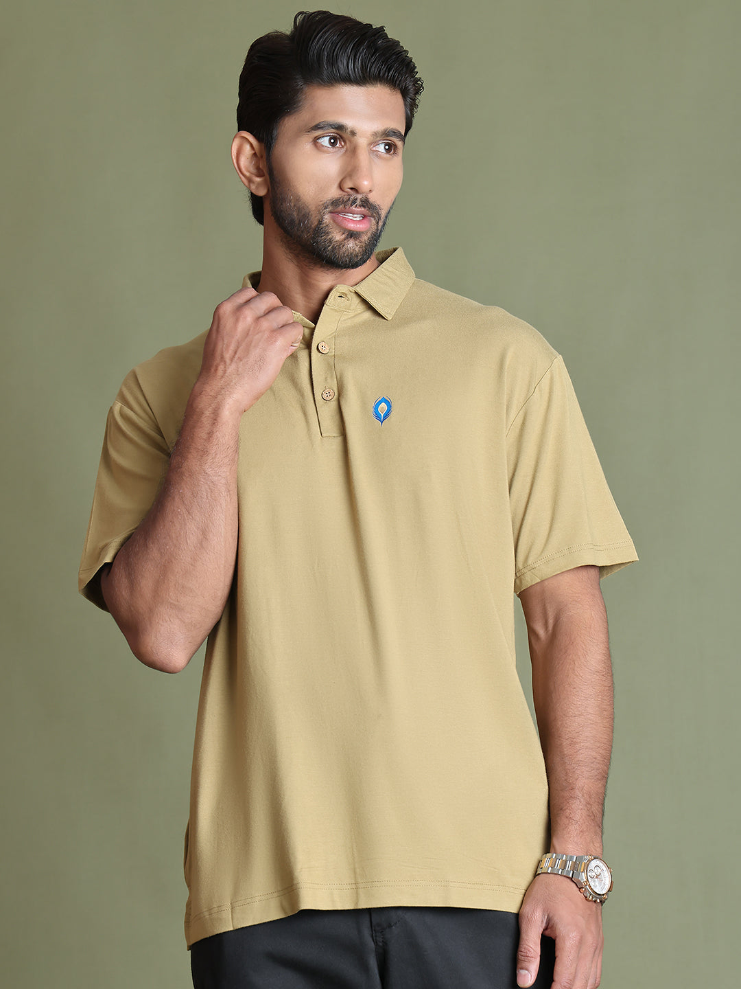 Eco-friendly Supreme Luxe bamboo polo with sleek fit.