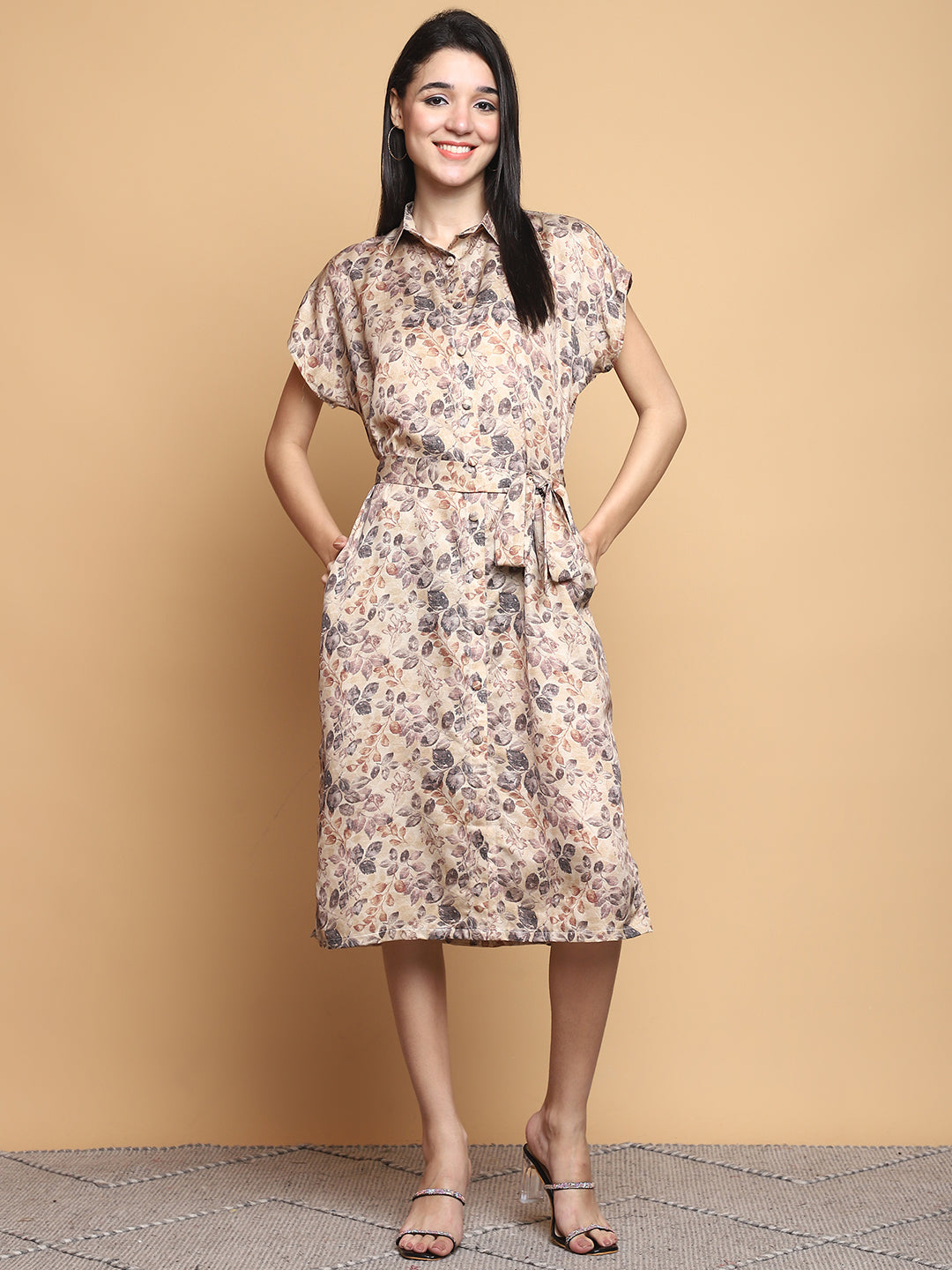 Earth Song Flax Linen Dress – sustainable women’s linen dress by The Majestic Peacock.