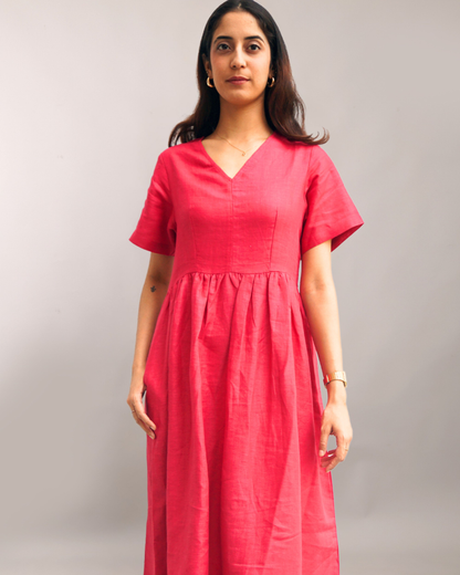 Urban Ease Flax Linen Dress – sustainable women’s linen dress by The Majestic Peacock.