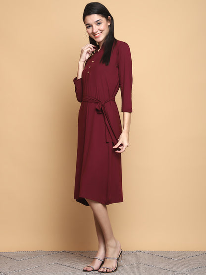 Bamboo EcoEase Tie-Waist Dress – sustainable women’s bamboo dress by The Majestic Peacock.