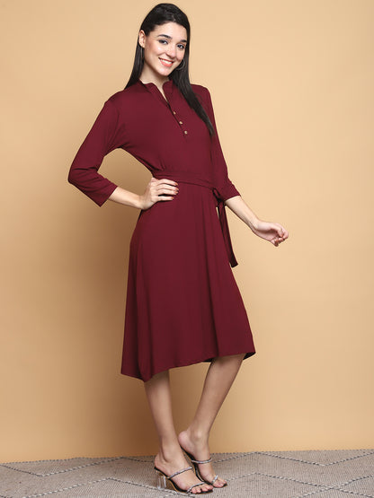 Bamboo EcoEase Tie-Waist Dress – sustainable women’s bamboo dress by The Majestic Peacock.