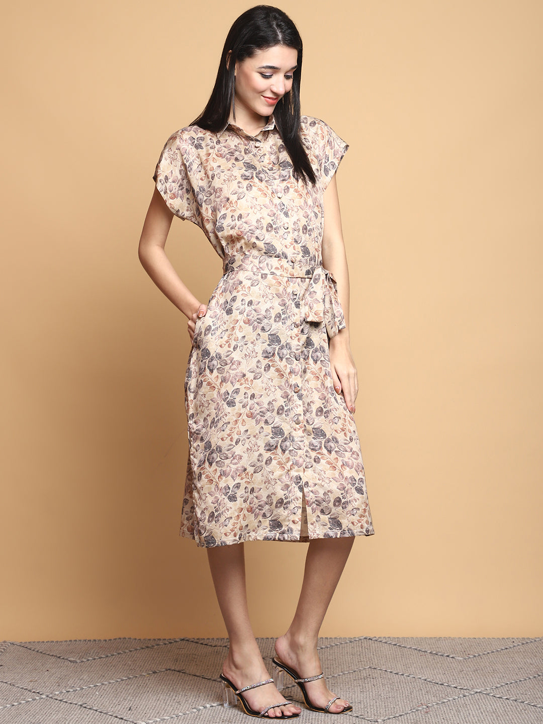 Earth Song Flax Linen Dress – sustainable women’s linen dress by The Majestic Peacock.