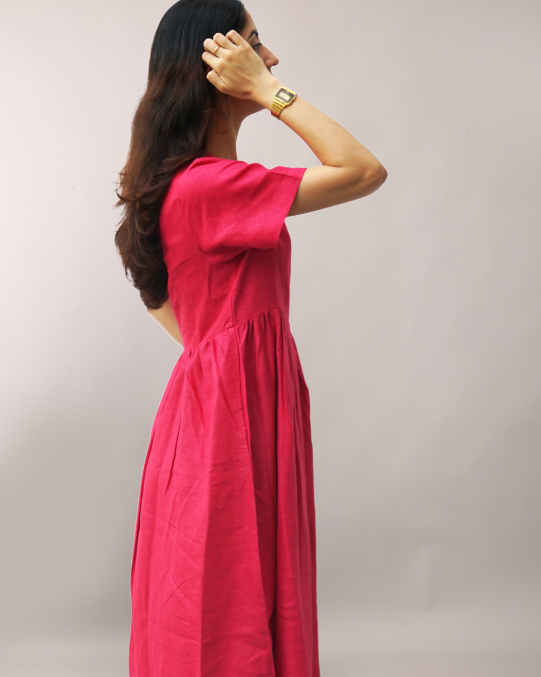 Urban Ease Flax Linen Dress – sustainable women’s linen dress by The Majestic Peacock.