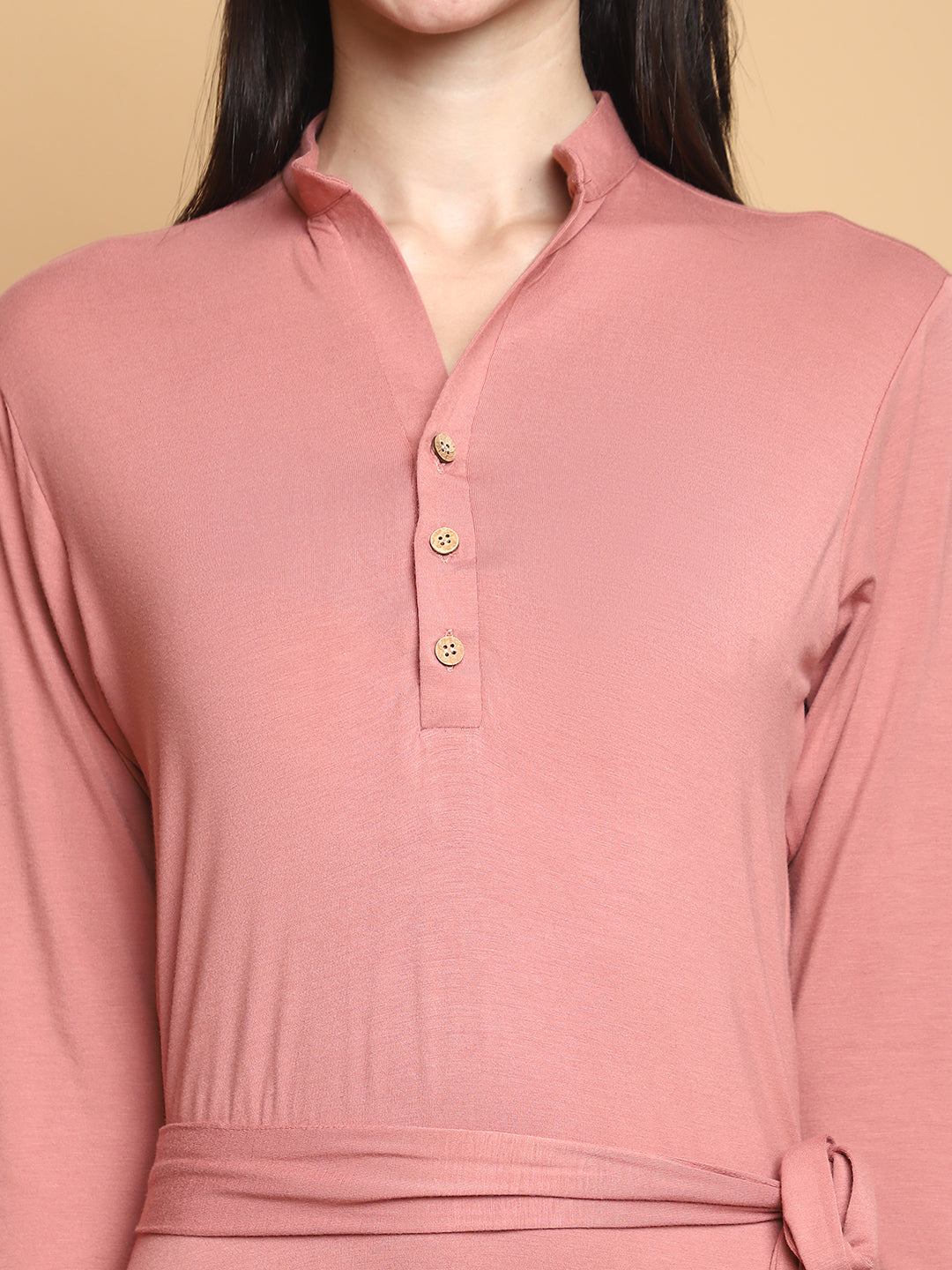 Bamboo EcoEase Tie-Waist Dress – sustainable women’s bamboo dress by The Majestic Peacock.