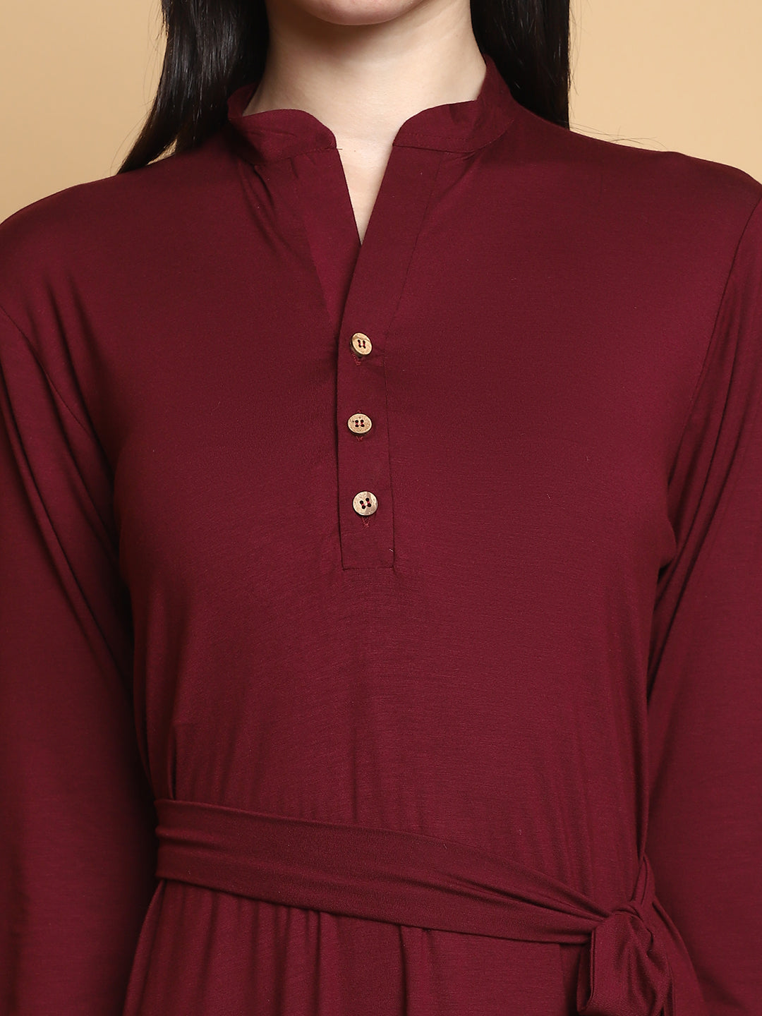 Bamboo EcoEase Tie-Waist Dress – sustainable women’s bamboo dress by The Majestic Peacock.