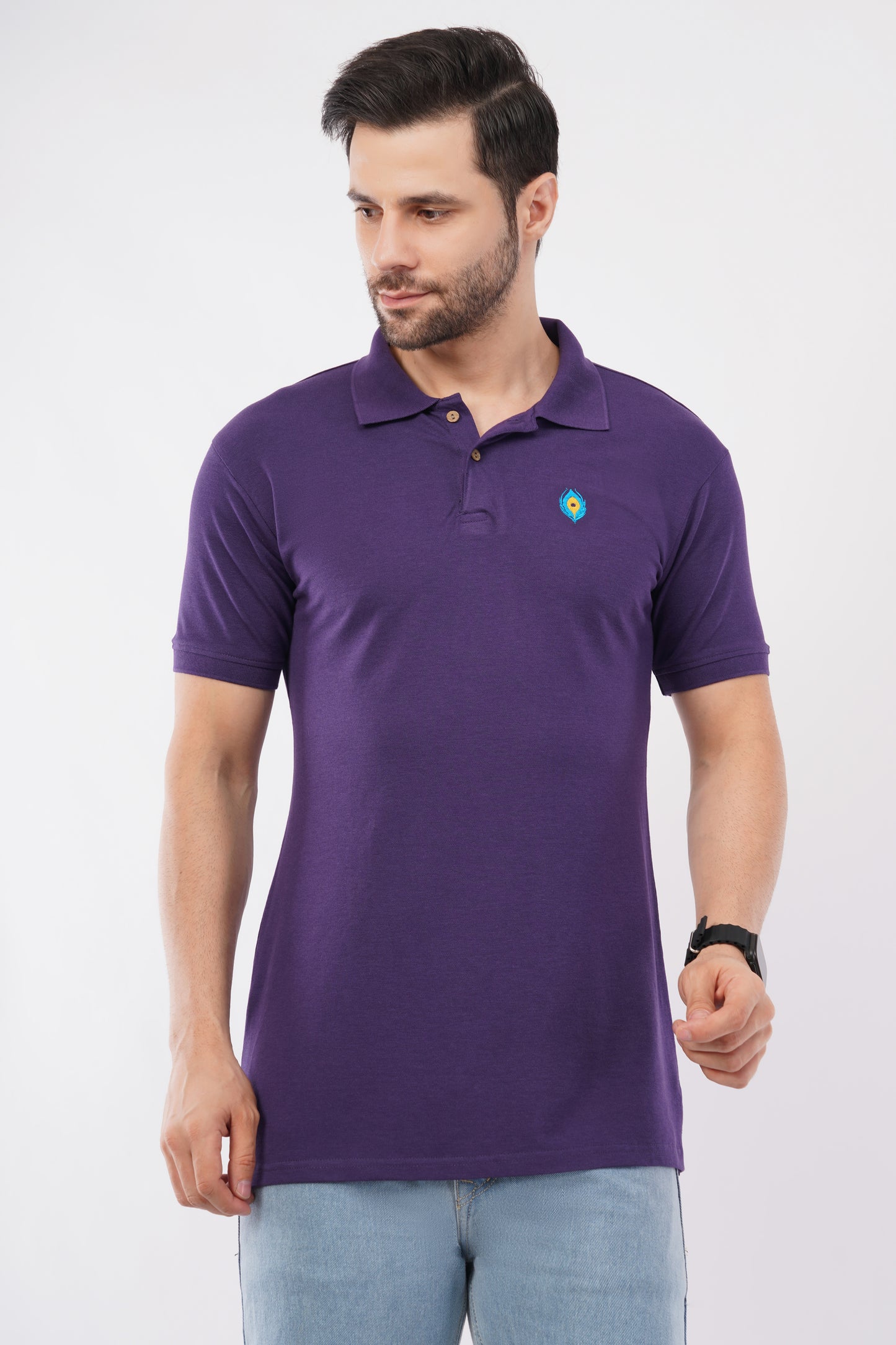 Eco-friendly Supreme Luxe bamboo polo with sleek fit.