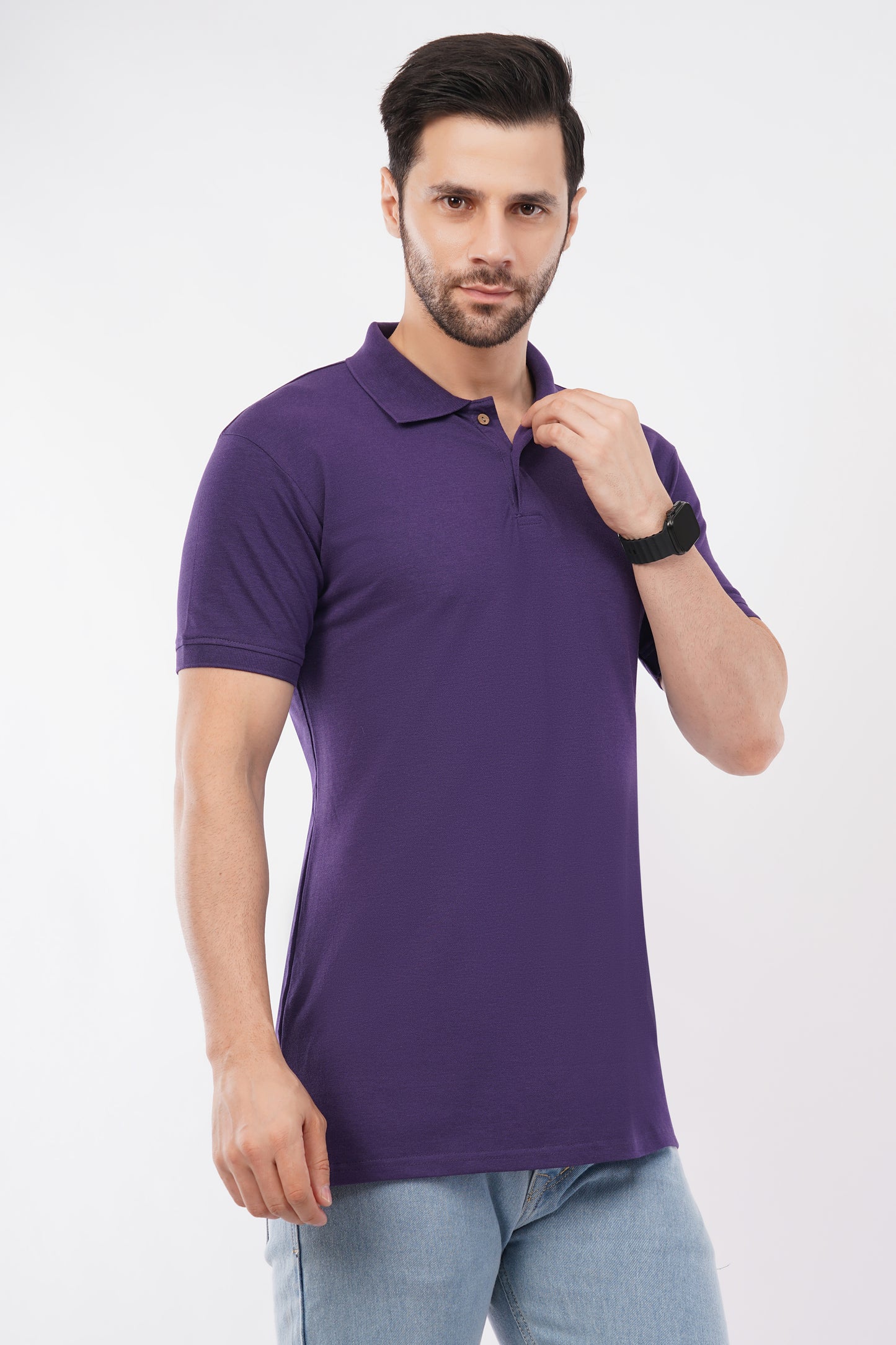 Eco-friendly Supreme Luxe bamboo polo with sleek fit.
