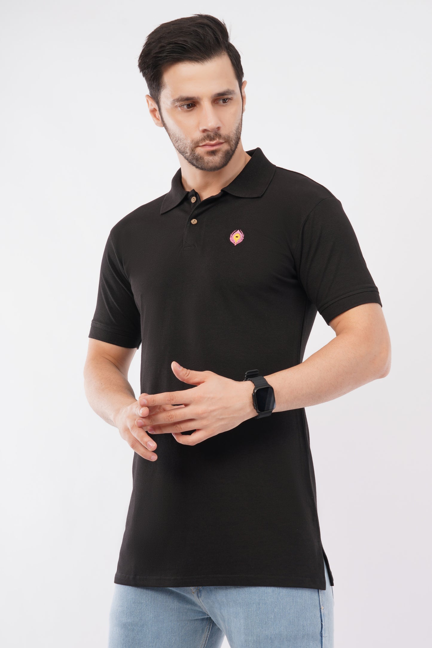 Eco-friendly Supreme Luxe bamboo polo with sleek fit.