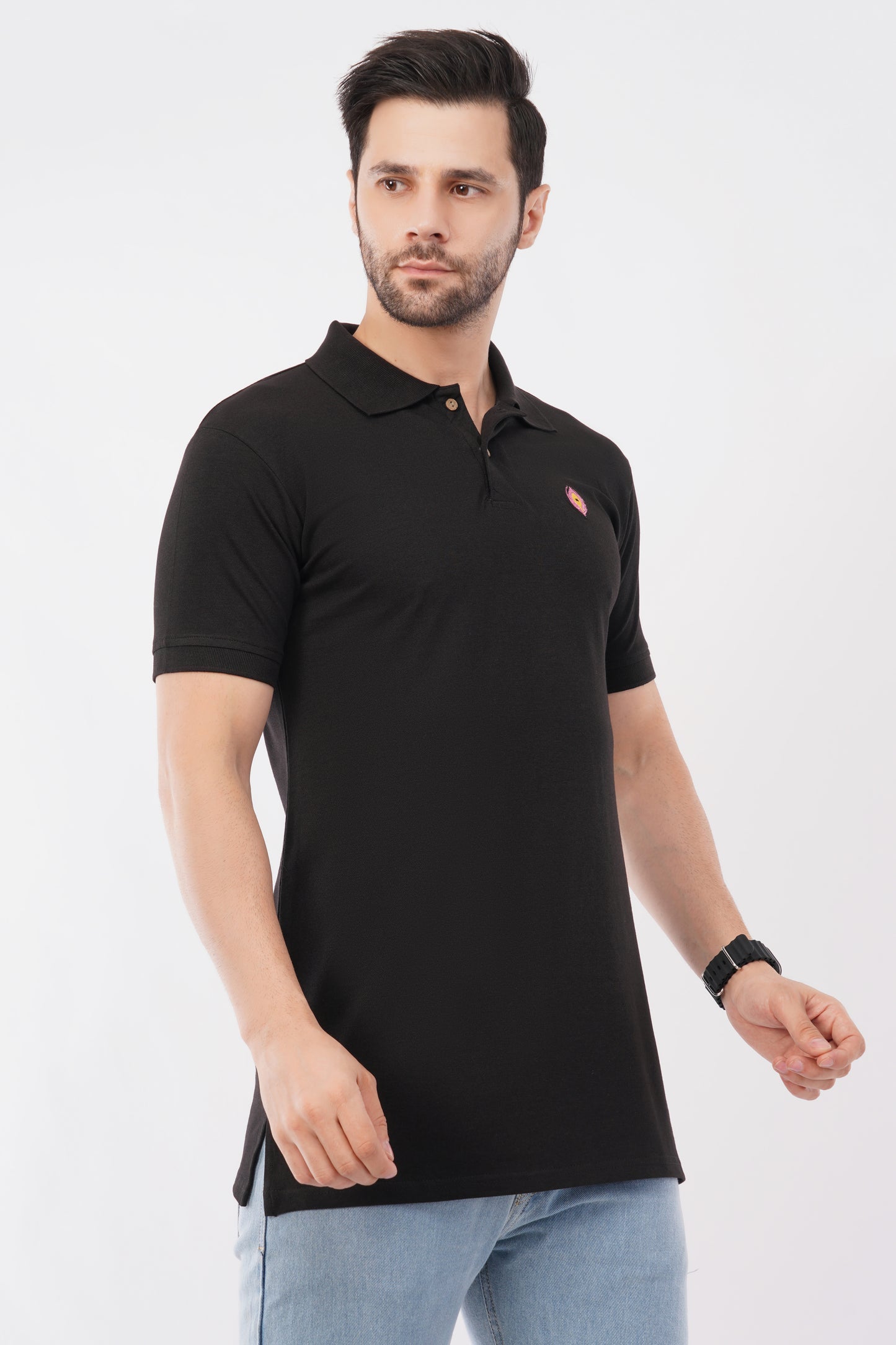 Eco-friendly Supreme Luxe bamboo polo with sleek fit.