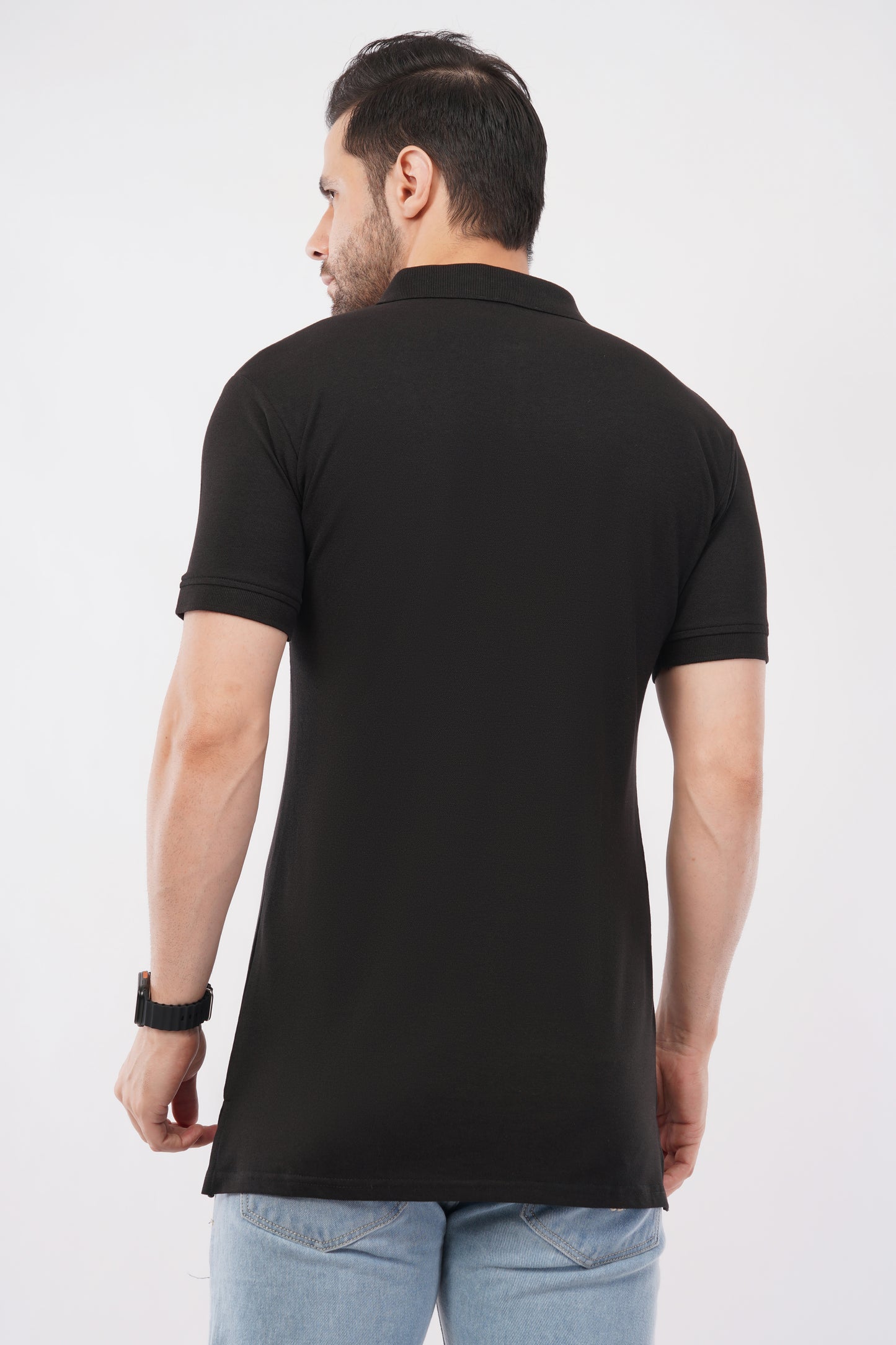 Eco-friendly Supreme Luxe bamboo polo with sleek fit.