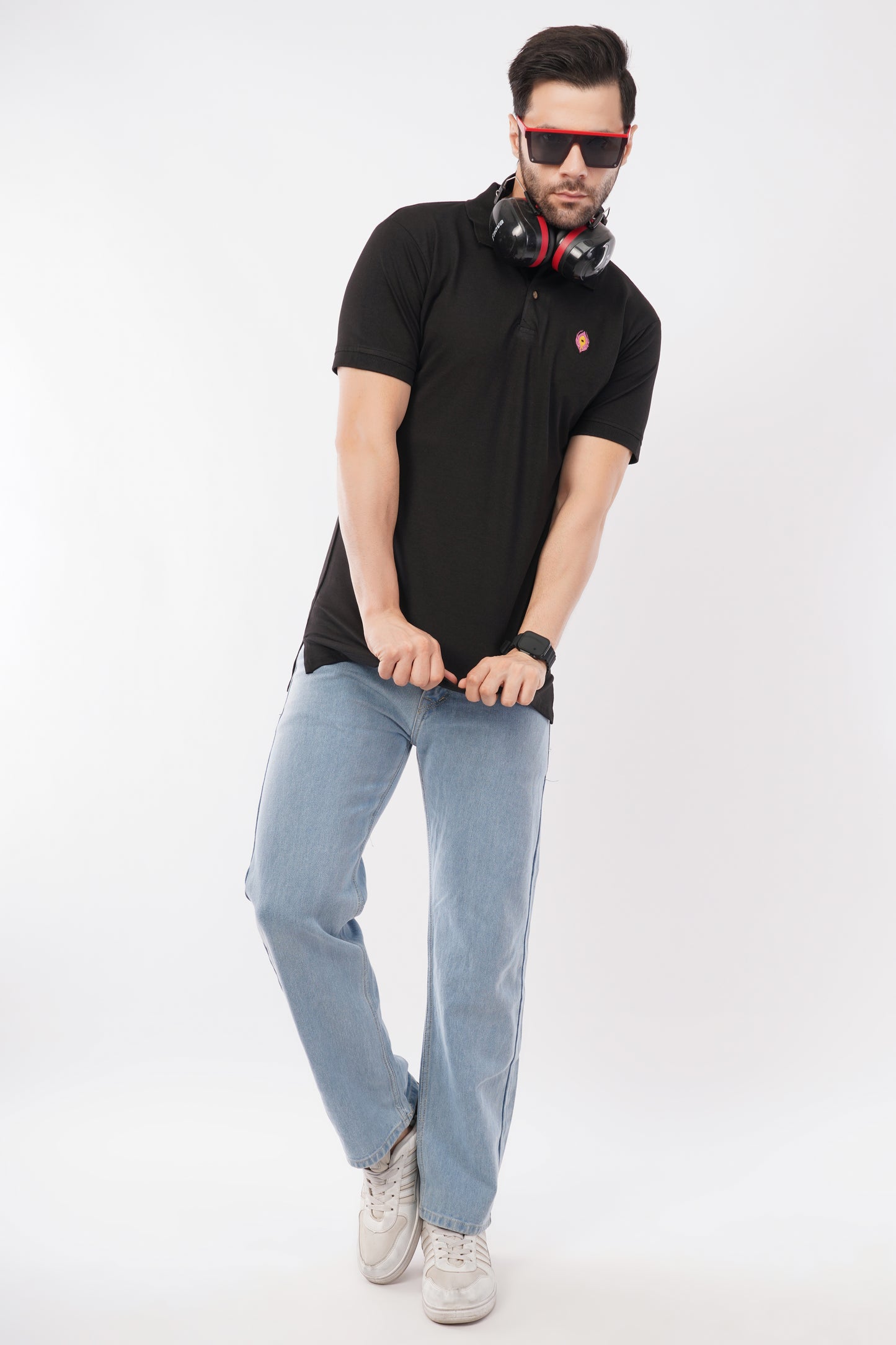 Eco-friendly Supreme Luxe bamboo polo with sleek fit.